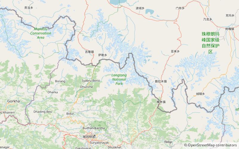 tserko ri park narodowy langtang location map
