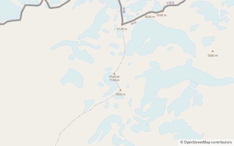 chamar mountain manaslu conservation area location map