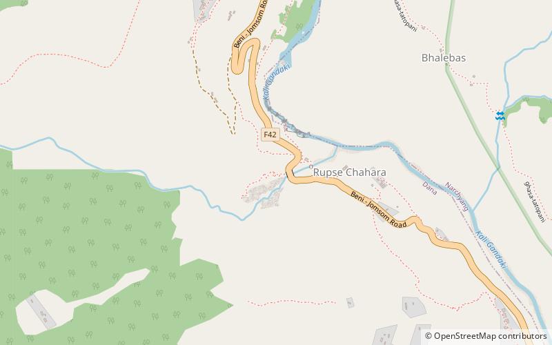 Rupse Falls location map