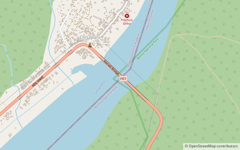 Karnali Bridge location map