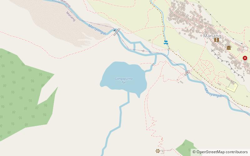 Gangapurna Lake location map