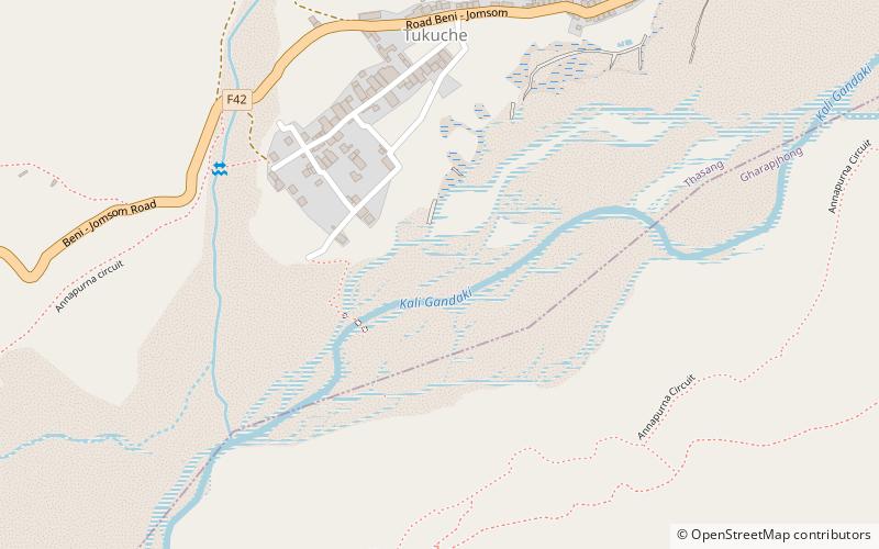 Desfiladero de Kali Gandaki location map