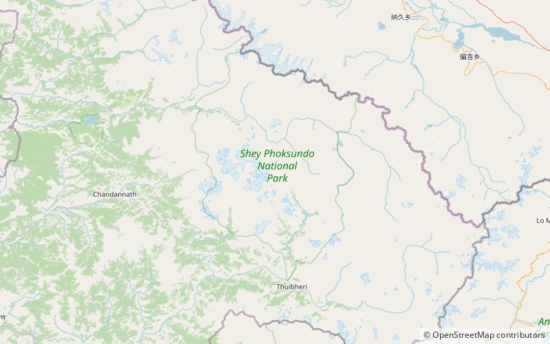 shey gompa parque nacional de shey phoksundo location map