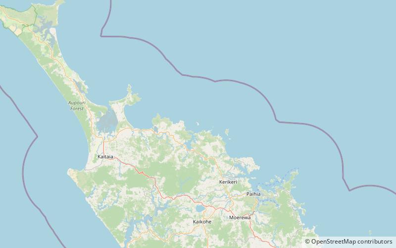 stephenson island whangaroa location map