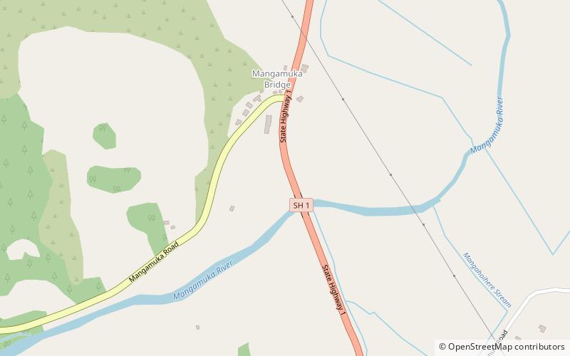 Mangamuka Bridge location map