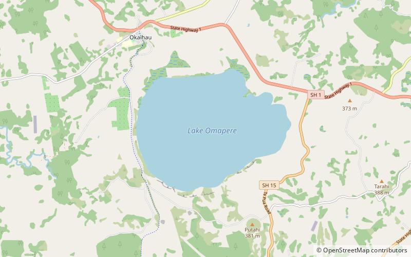 Lake Ōmāpere location map