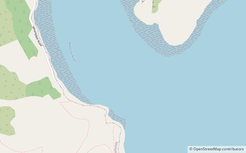 Whangape Harbour location map