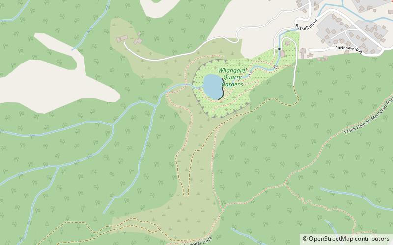 whangarei quarry gardens location map