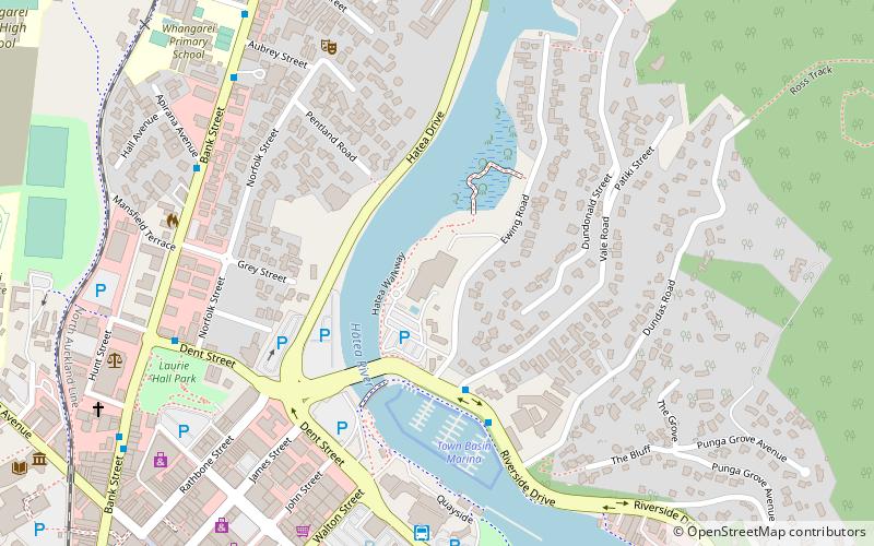 whangarei aquatic centre location map