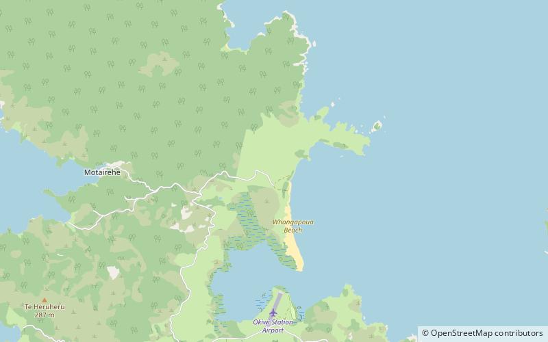 whangapoua beach isla gran barrera location map