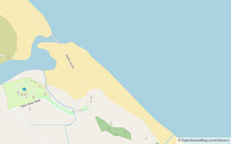 pakiri beach location map