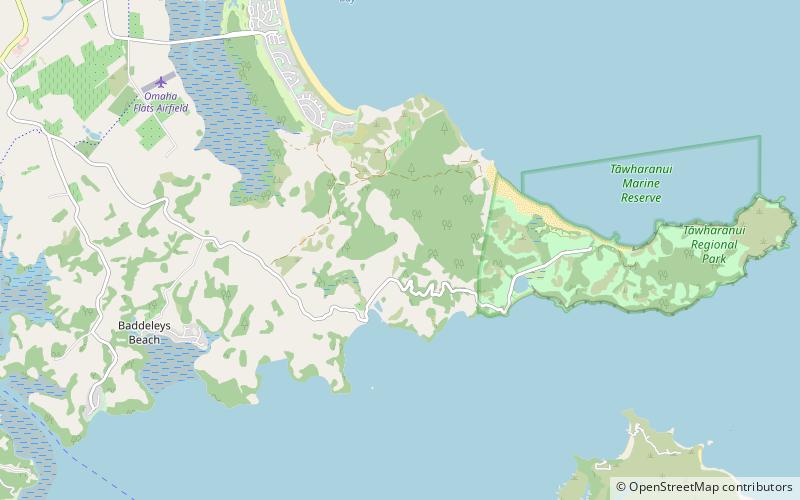 Tāwharanui Peninsula location map