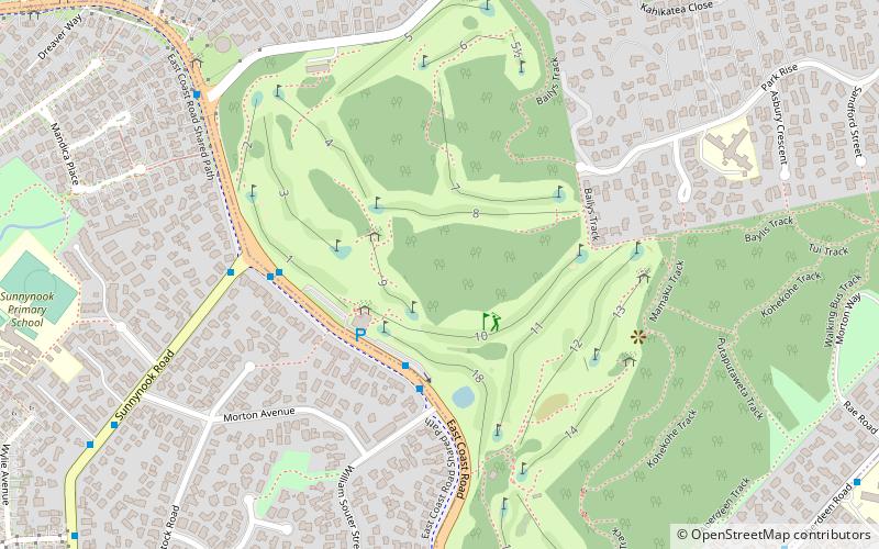 Pupuke Golf Course location map