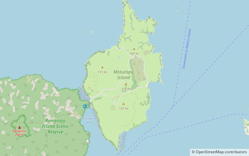 Wyspa Motutapu location map