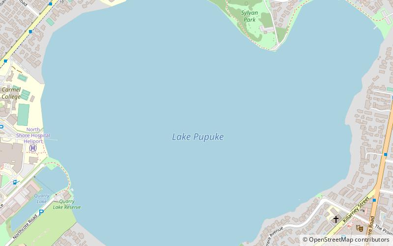 Lake Pupuke location map