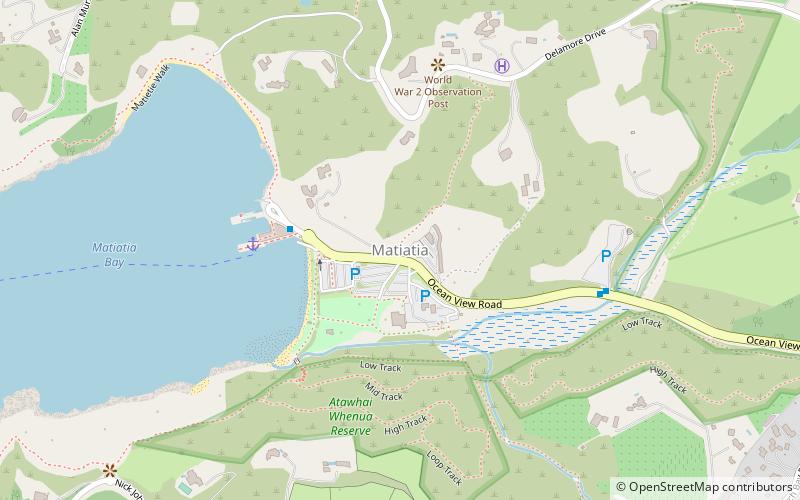 matiatia ile waiheke location map
