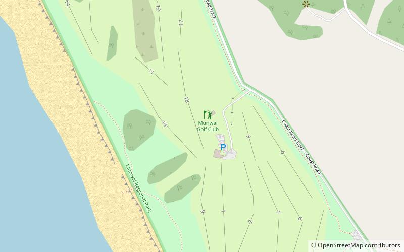 muriwai golf course location map