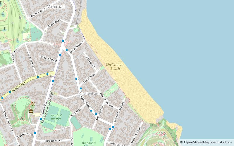 cheltenham beach auckland location map