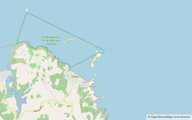 Mahurangi Island location map