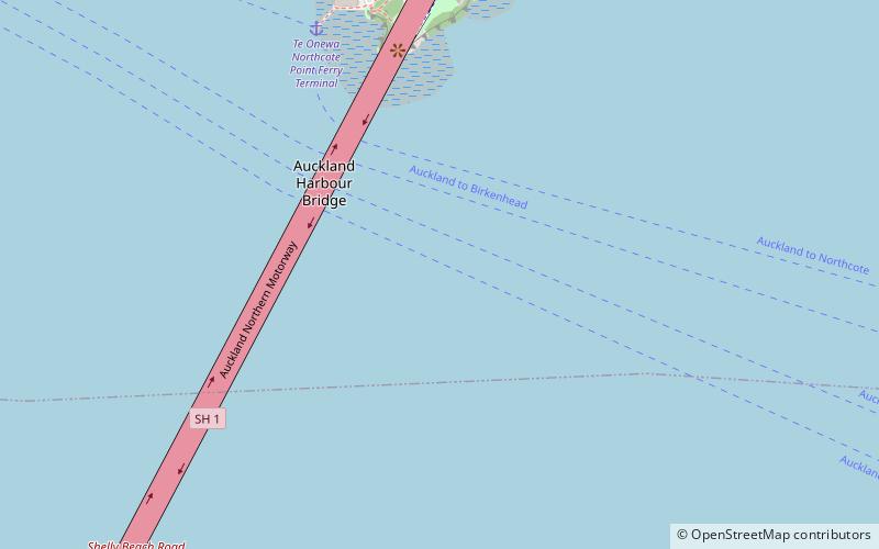 second harbour crossing auckland location map