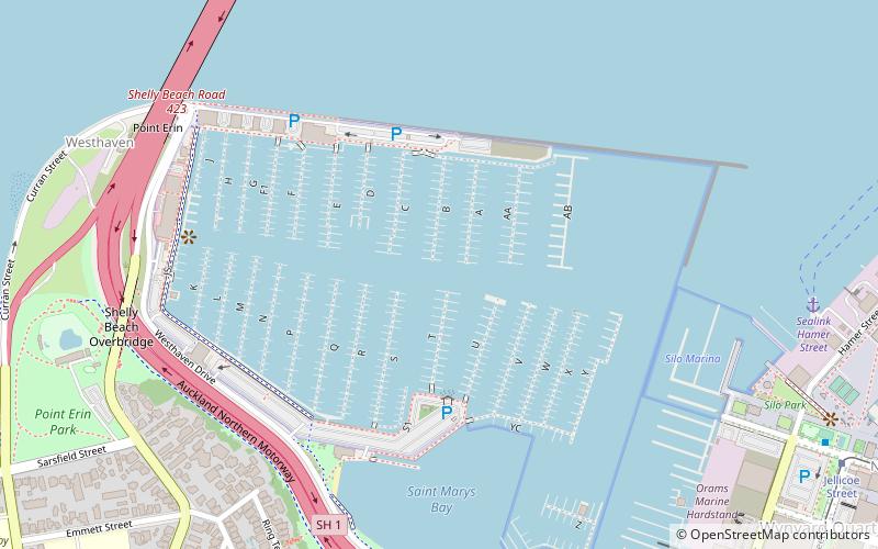 Westhaven Marina location map