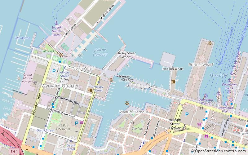Wynyard Crossing location map