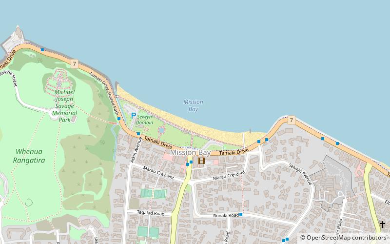 Mission Bay Beach location map