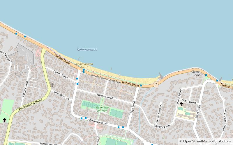 kohimarama beach auckland location map