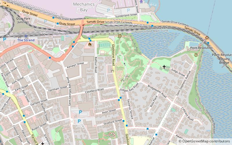 Parnell Rose Gardens location map