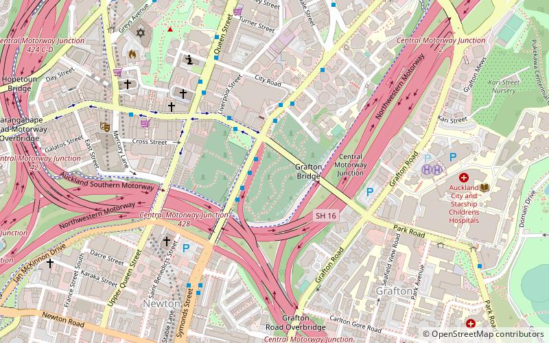 Symonds Street Cemetery location map