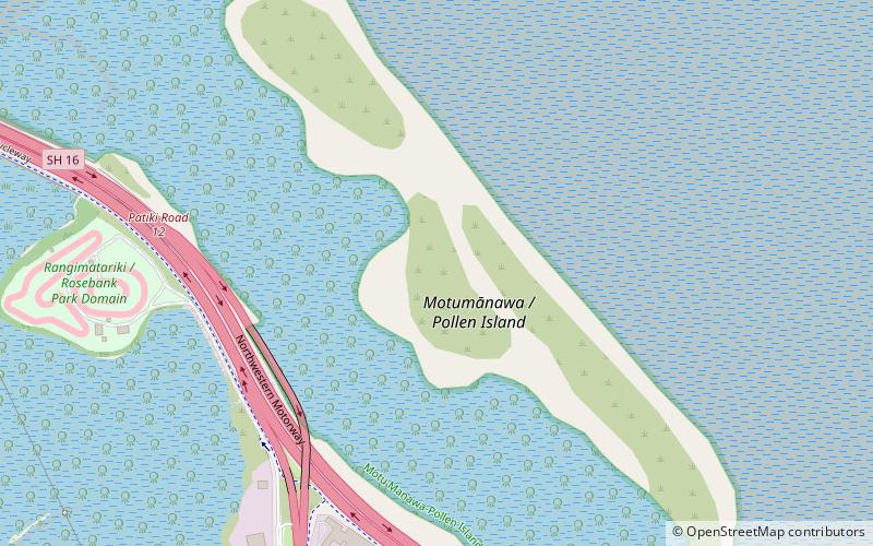 pollen island auckland location map