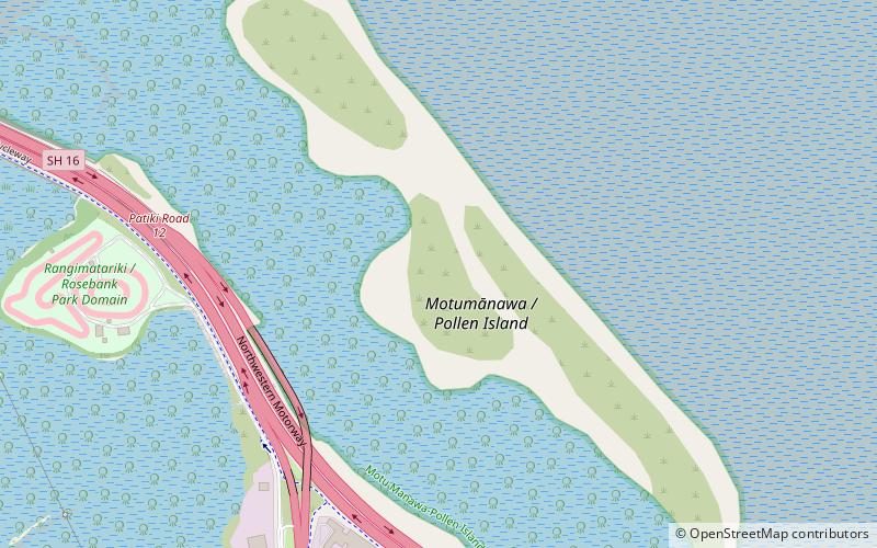 motumanawa pollen island auckland location map