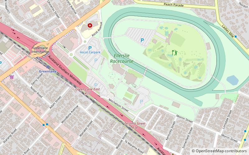 Ellerslie Racecourse location map