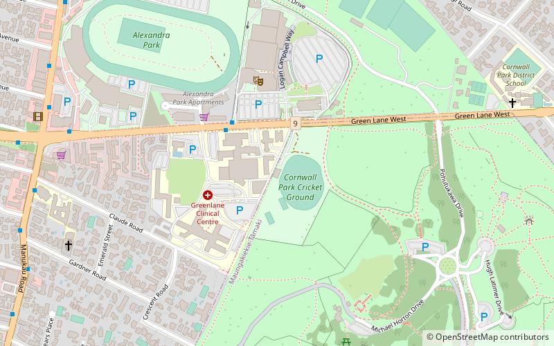 Cornwall Cricket Club location map