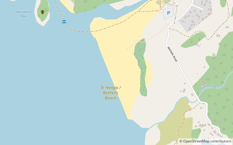 bethells beach location map