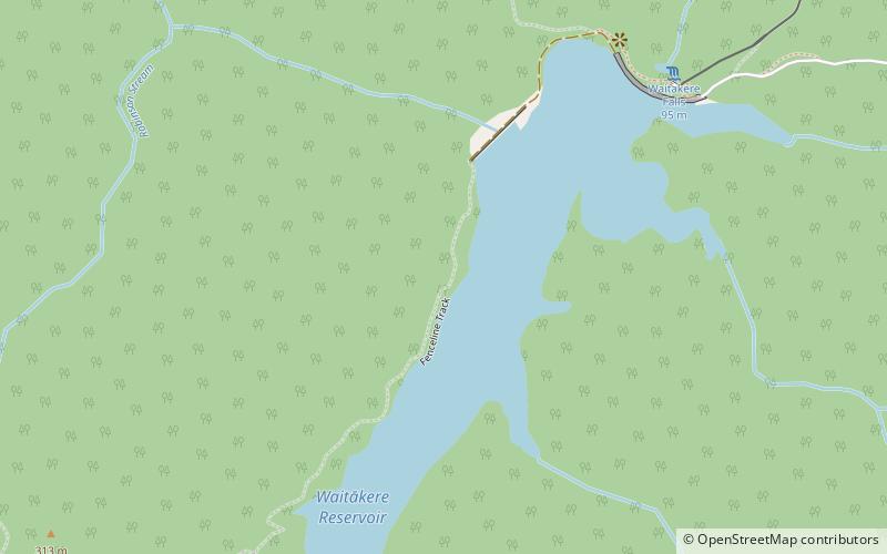 Waitakere Reservoir location map
