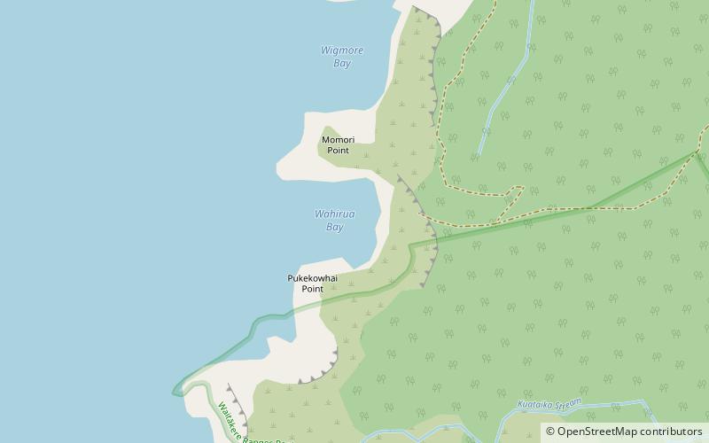 wahirua bay beach location map