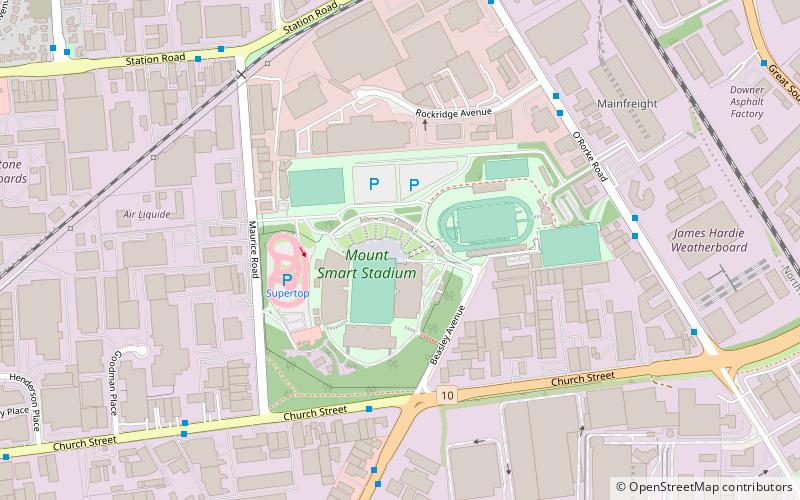Mount Smart Stadium location map