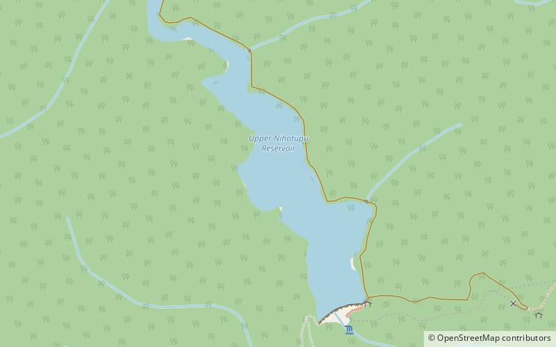 Upper Nihotupu Reservoir location map