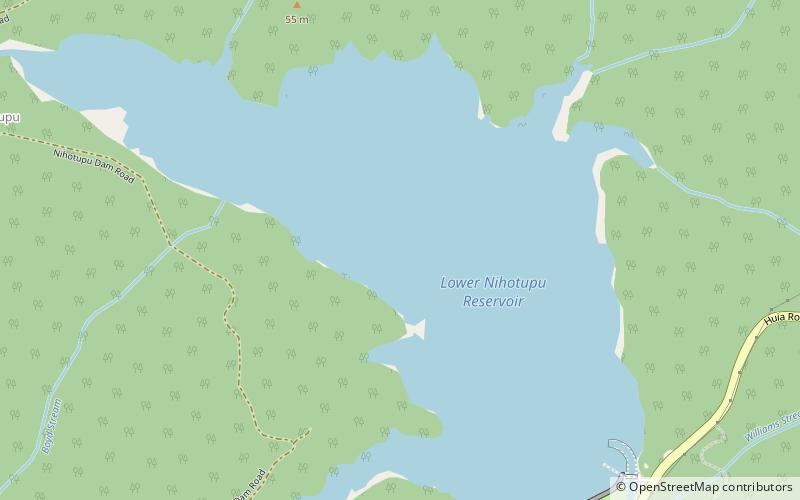 Lower Nihotupu Reservoir location map