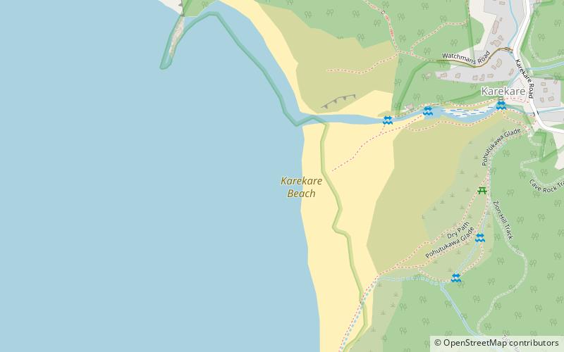 karekare beach location map