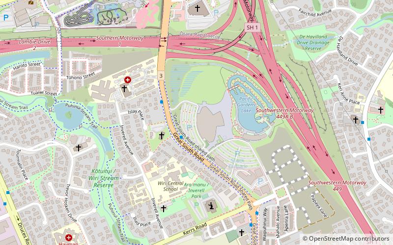 Vodafone Events Centre location map