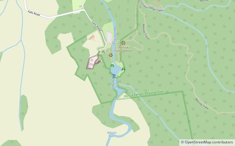 Hunua Falls location map