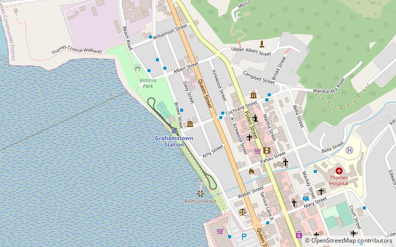 Thames School of Mines location map