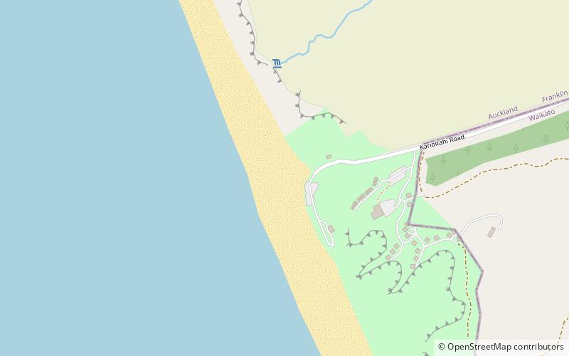 Kariotahi Beach location map