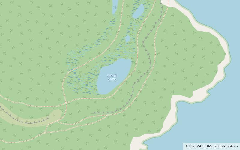 Lake Te Paritu location map