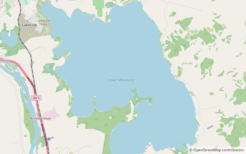 Lake Waikare location map
