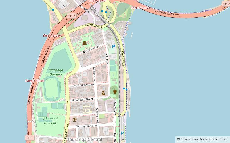 robbins park tauranga location map