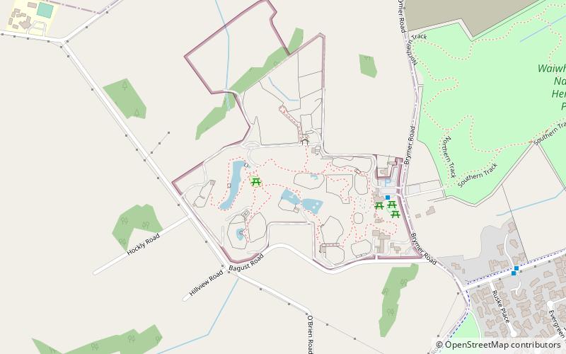 Zoo d'Hamilton location map