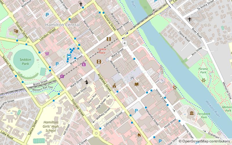 Hamilton Central location map